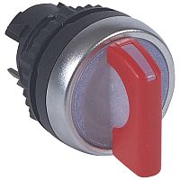 Переключатель - Osmoz - для комплектации - с подсветкой - 3 положения с фиксацией - 45° - красный | код 024051 |  Legrand